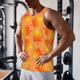 thumbnail image 5 of Pofeuu Fall Maple Leaves Print Men's Workout Tank Tops Sleeveless Muscle Gym Shirt Quick Dry-Small, 5 of 7