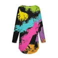 thumbnail image 5 of QATAINLAV Oversized Long Sleeve Shirts for Women 2024 Fall Fashion Graffiti Print Pullover Sweatshirts Casual Loose Fit Round Neck Tunic Tops Multicolor 5XL, 5 of 6
