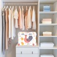thumbnail image 6 of Cute Turkeys Autumn Leaves Thanksgiving Foldable Storage Bin with Lid and Handle Collapsible Storage Box 16.5 x 12.6 x 11.8 inches, 6 of 7