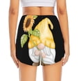 thumbnail image 2 of Lsque Sunflower Gnomes5 Printed Women's Running Shorts with Liner Pockets,Elastic Quick Dry Workout Athletic Gym Yoga Shorts,Womens High Waist Shorts-Large, 2 of 9