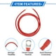 thumbnail image 4 of 1 Pc Cable de inversor de batería 6 AWG Gauge 6FT 5/16" Terminal de batería universal para automóvil, vehículo, barco, RV, solar, cobre estañado rojo, 4 of 7