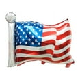 thumbnail image 3 of American Flag Foil Balloon Bouquet Patriotic 4th July Party Decor Red Blue balloons, 3 of 3