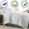 thumbnail image 2 of Kamas 3 Piece Solids Solid Twin/Twin XL White Duvet Cover Set 100% Egyptian Cotton 600 Thread Count with Zipper & Corner Ties Luxurious Quality, 2 of 3