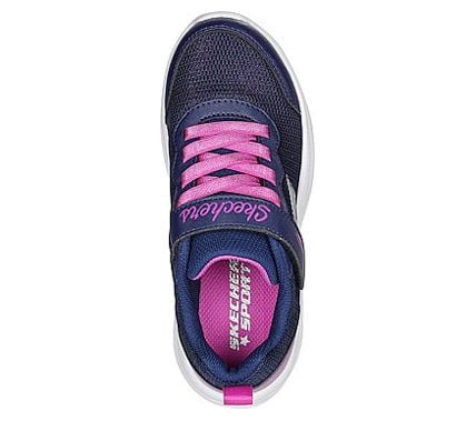 Skechers Girls' Shoes Athletic Sneaker Navy, Periwinkle Size 1 Big Kid