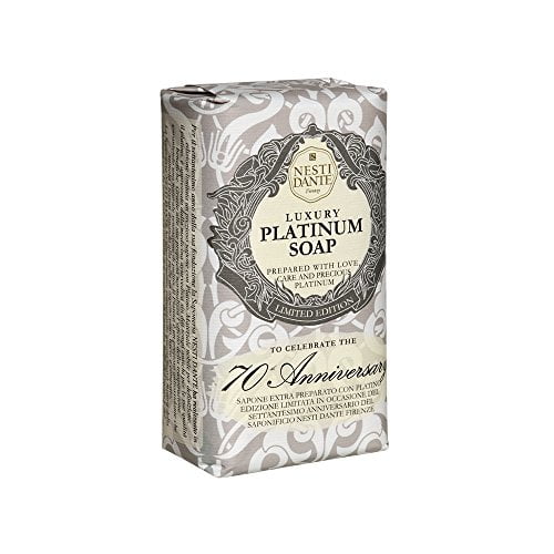 Nesti Dante Savon de Luxe en Platine 7070 Anniversaire avec Précieux Platine (Édition Limitée) 250g/8.8oz