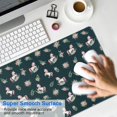 thumbnail image 4 of Long Mouse Pads for Desk,Green Cartoon Unicorn Flower Pattern Desk Mats on Top Of Desks, Desk Mouse Pad Extra Large with 3mm Non-Slip Base and Stitched Edge for Gaming,Office,Work,Home 35.4"x15.7", 4 of 6