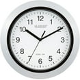 thumbnail image 1 of ERDS-WT-3102S 10-Inch Atomic Analog Wall Clock, Silver, 1 of 4