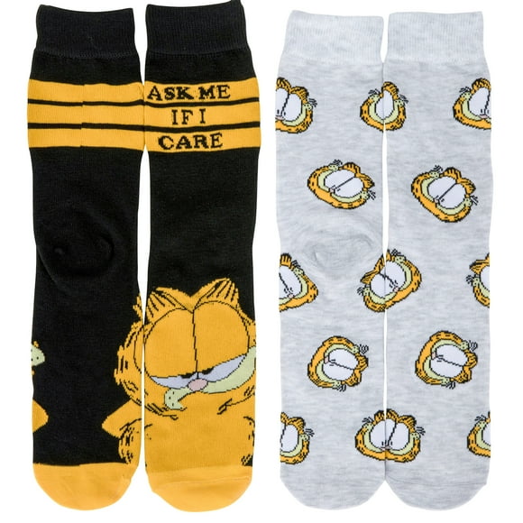 Garfield Icônes Hommes Équipage Chaussettes 2-Pack