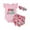 Red, variant on Girls Fly Sleeve Letter Romper Bodysuit Watermelon Prints Shorts Outfits