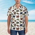 thumbnail image 4 of Lsque Various Turtle pattern Hawaiian Shirt for Men, Unisex Summer Beach Casual Short Sleeve Button Down Shirts-3X-Large, 4 of 9