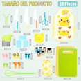 thumbnail image 2 of 33 Juego De Cuchillos Seguros Para Cocinar Para Niños Xtellar amarillo, 2 of 4