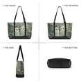 thumbnail image 6 of FORMRS Canvas Laptop Tote Bag for Women with 15.6" Computer Compartments Shoulder Handbag, Ghosts Playing in A Garden, 6 of 7