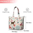 thumbnail image 4 of Multicolor Christmas Deer Pattern Travel Tote Bags for Women Carry On,Large Weekender Bags for Women Travel,Multi Functional Duffle Bag for Work,Shopping,Sports, 4 of 5
