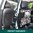 thumbnail image 6 of Iauyy 2-in-1 Car Kick Mats Back Seat Protector, 6 Large Storage Pockets , Universal Car Seat Back Protectors Kick for SUV & Sedan 25x18in,Aesthetic Style, 6 of 6