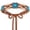 Brown, variant on JASGOOD Boho Turquoise Belt for Women Wax Rope Braided Waist Belt Western Hand-Woven Bead Tassel Belts for Dresses
