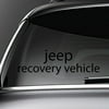 Jeep Recovery Vehicle Decal - 36 Inches
