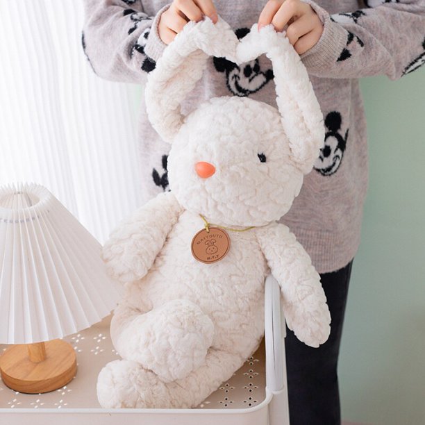 Conejo de peluche SulfEars, juguetes de peluche, lindo, animal de dibujos animados, almohada, muñecas de bebé ase de seguridad, regalo de cumpleaños para niños, tazón, 35 cm, 50 cm zhangyuxiang LED