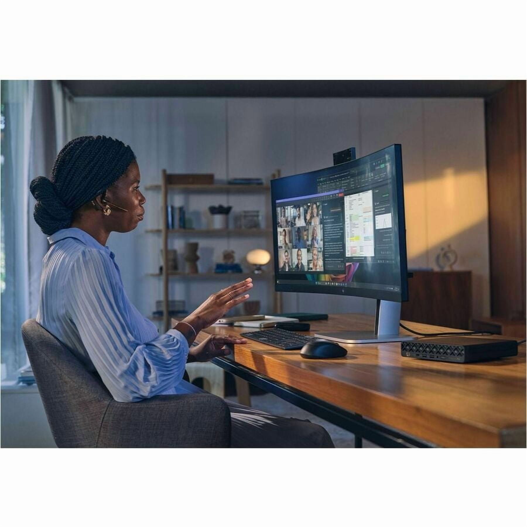 HP EliteDesk 8 G1a Desktop Computer - AMD Ryzen AI 5 340 - 32 GB - 512 GB PCI Express NVMe SSD - Mini PC - Jack Black - AMD Chip - Windows 11 Pro - AMD Radeon 840M Graphics DDR5 SDRAM - Wi-Fi 6E (I...