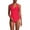 Scarlet, variant on Women's Surplice Halter Tankini Top and High Leg High Waisted Bottoms 2 Piece Set