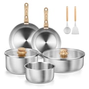 Koch Systeme CS 11 Piece Stainless Steel Cookware Set with Removable Handle