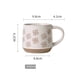 thumbnail image 2 of Taza de café de cerámica con diseño retro, de gran capacidad, de gres, for uso doméstico, desayuno y oficina., 2 of 6