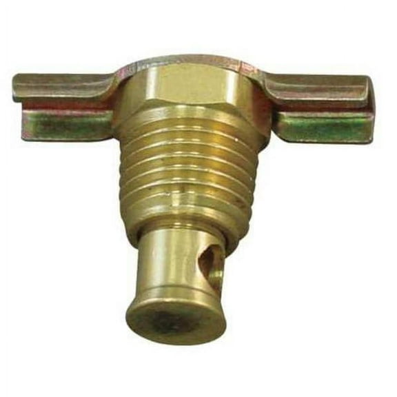 Anderson Metals Drain Cock,1/2",Brass,MNPT 6D912