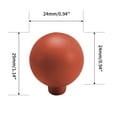 thumbnail image 2 of HDJNal Orange Red Drawer Knobs Ball Shape Zinc Alloy Cabinet Dresser Pulls Handles with Screws, Kitchen Furniture Knobs for Closet Cupboard Wardrobe (, 4 Pack), 2 of 7