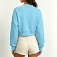 thumbnail image 5 of jjayotai Womens Zip up Sweatshirts Jackets Long Sleeve Casual Loose Outwear with Pockets, 5 of 6