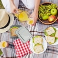 thumbnail image 3 of Sandwich Containers,Sandwich Box Food Storage Toast Shape Holder Plastic for Lunch,Sandwich Keeper for Adults Prep Microwave Safe,2 L Food Grade Storage Sandwich Containers,5"x1.2"x5", 3 of 6