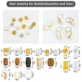 thumbnail image 5 of 133 PCS Hair Jewelry for Locs Dreadlock Accessories Hair Decoration Coils Rings Hair Cuffs Shells Imitation Wood-Like Tube Beads for Braids, 5 of 7