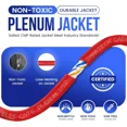 thumbnail image 3 of 1000ft Cat6 Plenum Ethernet Cable – CMP Rated, 23AWG UTP, 550MHz, 10Gbps | High‑Speed Bulk Network Cable | Easy Pull Box, Red, 3 of 4