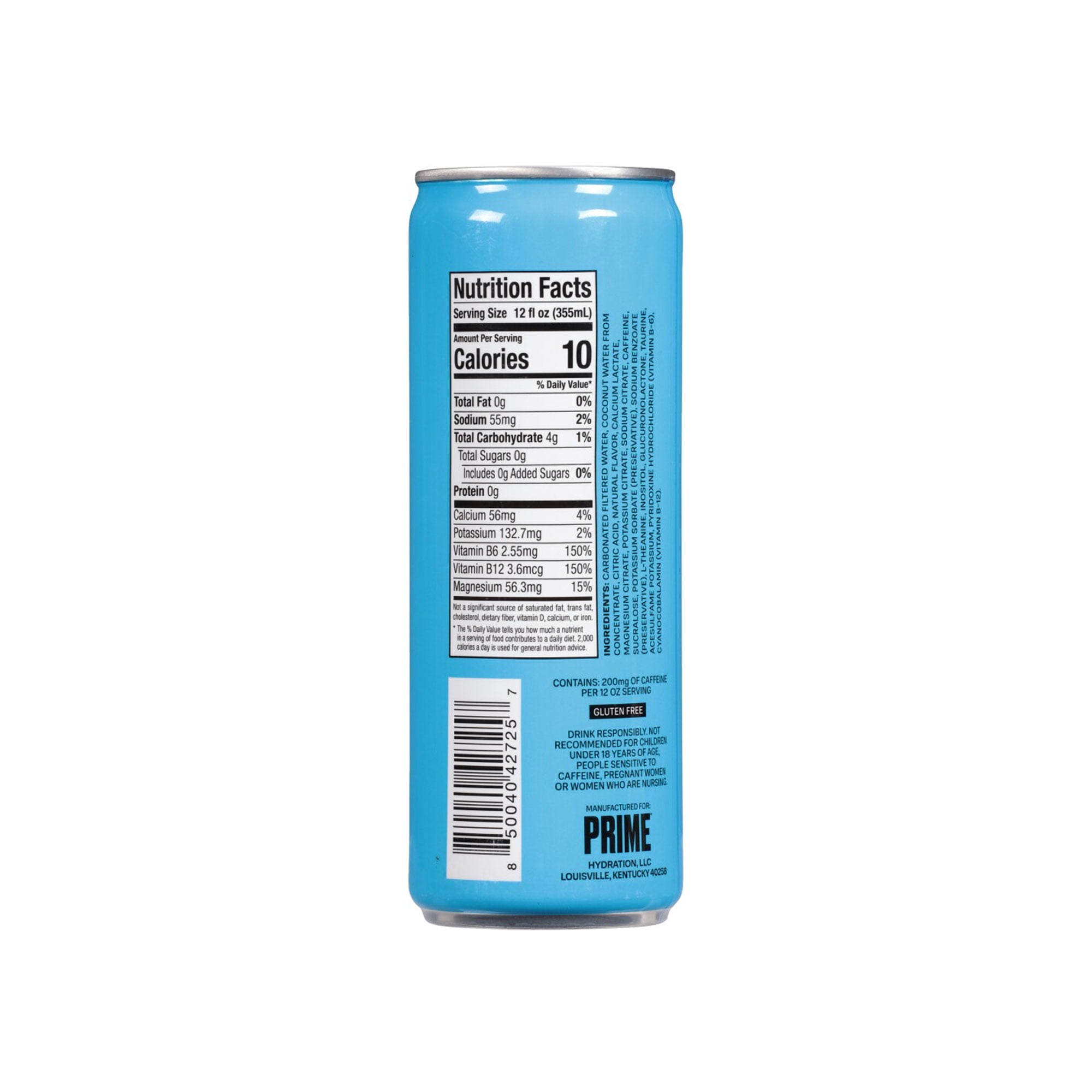 Prime Blue Raspberry Energy Drink - 12 Fl Oz Can : Target