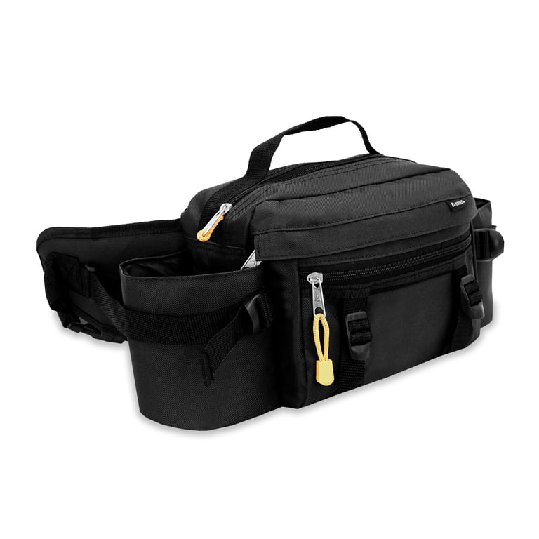 Everest Dual Bottle Insulated Unisex Waist Pack, Black - Walmart.com