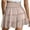 Rose Gold-2, variant on QHFBli Womens High Waist Ruffle Flowy Mini Skirts Stretchy Waist Solid Lined Layered Pleated Casual Beach Short Skirt