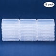 thumbnail image 2 of Paquete de 18 cajas organizadoras rectangulares de plástico transparente para guardar cuentas, de 2,63 x 2 x 0,47 pulgadas, con tapa., 2 of 9