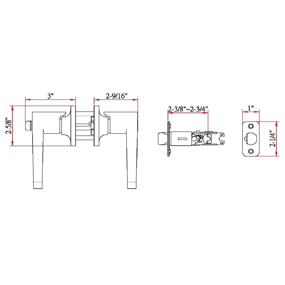 Design House Scroll Keyed Entry Door Lever, Oil Rubbed Bronze