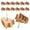 Khaki, variant on MRLESS 80pcs Wooden Tree Thumb Tacks Cork Board Push Pins Decorative Thumb Tacks Pins for DIY Photo Wall Message Board Home Offices Decors