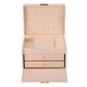 thumbnail image 2 of Caja de Almacenamiento de Joyas, Elegante Joyero de 3 Capas Simple Para El Collar de Anillos, 2 of 7