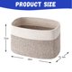 thumbnail image 2 of Cestas de cuerda de algodón Laklulu, paquete de 2 | Cestas para toallas de baño | Cestas de almacenamiento de cuerda | Cestas tejidas para almacenamiento, 2 of 5