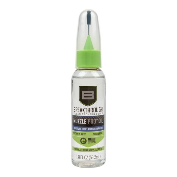 Breakthrough Clean Technologies® Muzzle Pro™ Oil 1.8oz Bottle, Petroleum Base Gun Lubricant, 55062A, Liquid Gun Oil