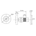 thumbnail image 3 of 2inch Adjustable Body Round Rotatable Shower Head Massage Spa Side Spray Faucet, 3 of 8