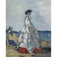 thumbnail image 3 of Eugène Boudin 15x18 Black Modern Framed Museum Art Print Titled - Princess Pauline Metternich on the Beach (ca. 1865-67), 3 of 5