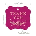 thumbnail image 7 of Inkdotpot Real Rose Gold Foil Thank You Bridal Shower Tags Favor Bracket Shape Hang Pack Of 50 Paper Tags, 7 of 7
