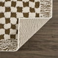 thumbnail image 4 of BoutiqueRugs Leryn Brown Checkered Area Rug - Bone - 7'10" x 10', 4 of 15