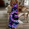 thumbnail image 3 of STETMN Summer Maxi Dresses for Women Beach Sleeveless Tie Dye Loose Long Travel Vacation Dress, 3 of 5