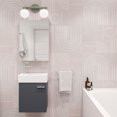 thumbnail image 6 of Colmer 18" Wall-Mounted Bathroom Vanity in Slate, 6 of 14