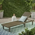 thumbnail image 2 of Noble House Nadine Outdoor Wooden Chaise Lounge Gray, 2 of 4