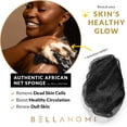 thumbnail image 3 of Bellanomi African Net Sponge - Authentic Sapo Exfoliating Net, 45" Long Back Scrubber, Adult, Black, 3 of 9