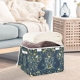 thumbnail image 3 of Yayeee Collapsible Cube Storage Bin with Lid Fabric Closet Decorative Basket with Handles, Shadowy Forest Pattern, 3 of 7