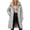 Gray, variant on Puffer Jacket Womens Full Zip Fleece Lined Quilted Jackets Hooded Long Coat Fall Winter Warm Outerwear with Pockets